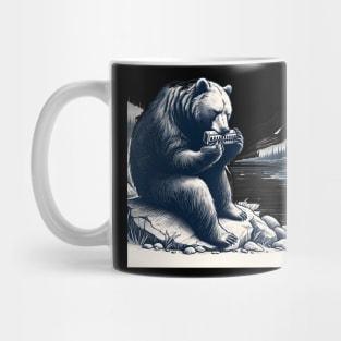 Bear Playing Harmonica Mug